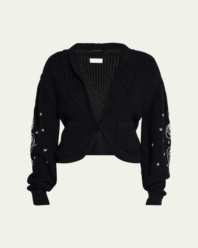 The Puff-Sleeve Cardigan